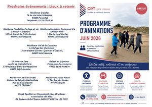 Programme D'animations Du Crt Loire Littoral Juin2026