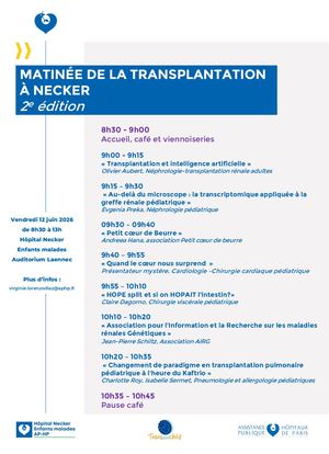 Programme Matinée Transplantation 12 Juin 2026