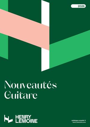Nouveautés guitare