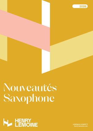 Nouveautés saxophone