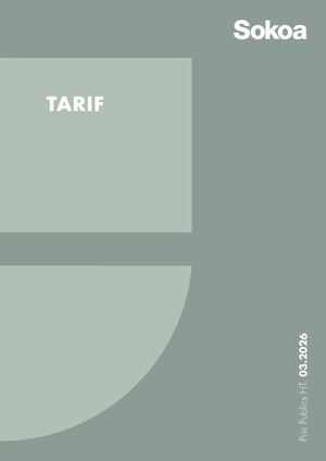 Sokoa Tarif 2026 Fr