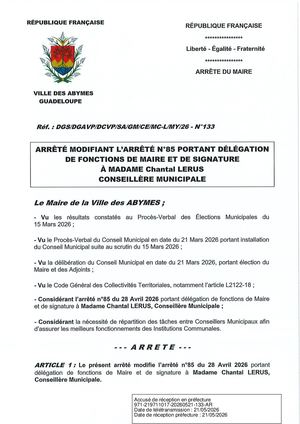 Arrêté N°133 - LERUS