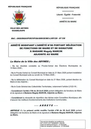 Arrêté N°136 - MARCIN
