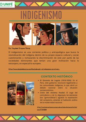 Boletín Informativo: El indigenismo