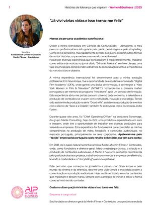 Woman&busines Sara Nina 2025