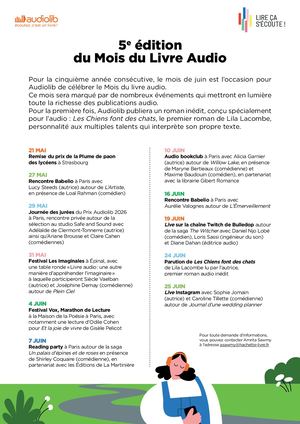 Communiqué de presse - Mois du Livre Audio 2026