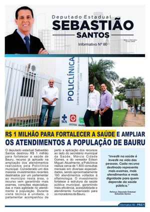 INFORMATIVO N°60 - DEPUTADO ESTADUAL SEBASTIÃO SANTOS