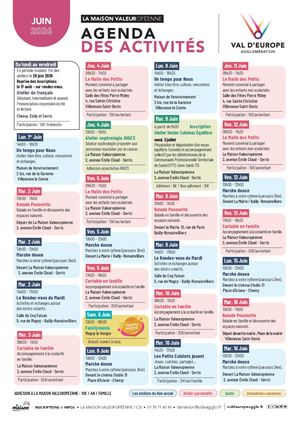 Agenda Juin 2026