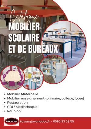 Mobilier Scolaire et de bureau