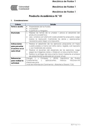 Pa1 Mecánica De Fluidos 1