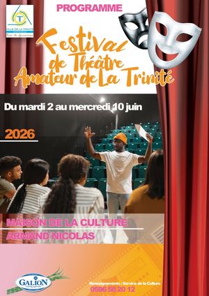 Programme Festival du théâtre de la ville de La Trinité