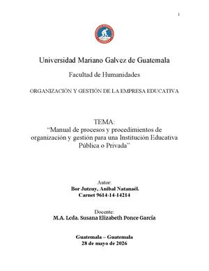 Tarea Final Organizacion Y Gestion De La Empresa Educativa (1)