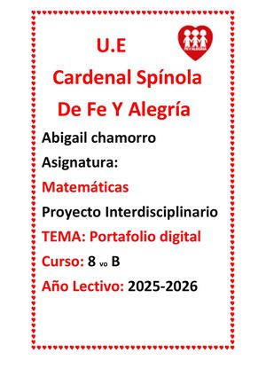 Proyecto De Matemáticas 3er trimestre