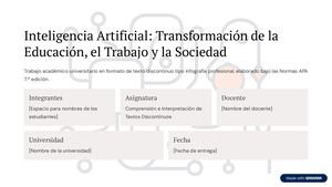 Inteligencia Artificial Transformacion De La Educacion El Trabajo Y La Sociedad