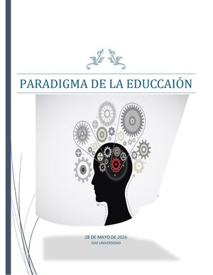 Paradigma De La Educacion Trabajo Grupal 080535