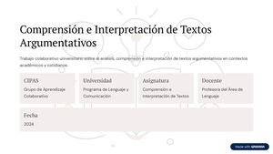 Comprension E Interpretacion De Textos Argumentativos