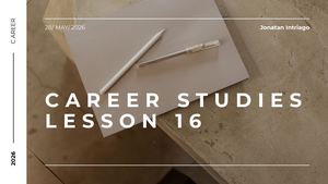 Lesson 16 Career Studies