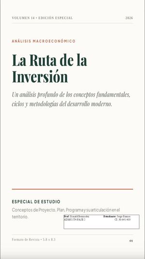 Planificación Y Proyectos De Inversión (Edición Editorial Vertical)