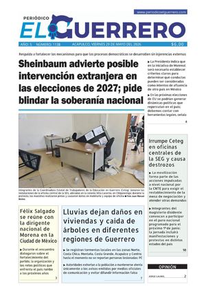 Viernes 29 de mayo del 2026