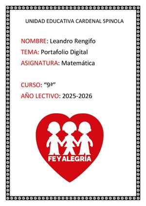 Revista Matemáticas Leandro Rengifo