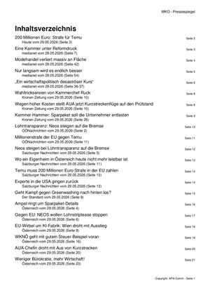 Pressespiegel 20260529