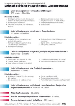 PROGRAM MS LUXE RESPONSABLE