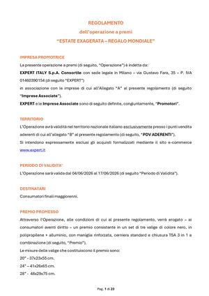 Regolamemto Op Expert Estate Exagerata 202605290908