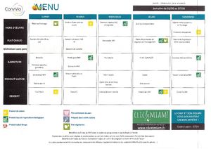 Menus + Allergènes Juin Juillet 26