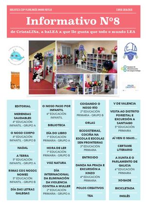 Boletín Biblioteca De Cristalina Nº8 (Curso 2024:2025)