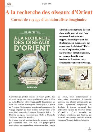 A La Recherche Des Oiseaux D'orient Carnet De Voyage D'un Naturaliste Imaginaire Cortex Sciences Chronique 2026
