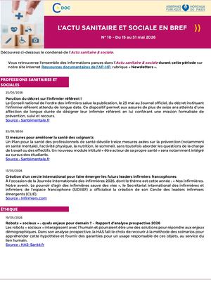 Actu Sanitaire & Sociale En Bref No 10