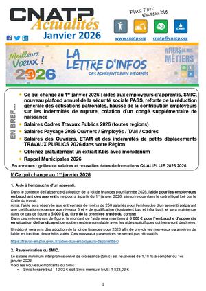 Cnatp Actualités Janv 2026