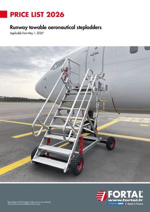 Price List 2026 05 Runway Towable Aeronautical Stepladders FORTAL