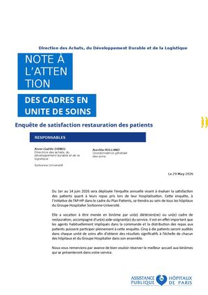 Note Enquête Restauration Patients 2026