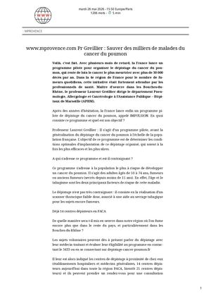 Web1 Www Mprovence Com Pr Greillier _ Sauver Des Milliers De Malades Du Cancer Du Poumon 26052026
