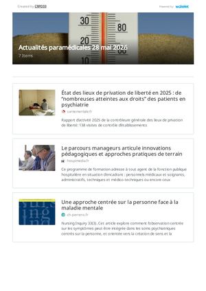 Actualités Paramédicales 28 Mai 2026