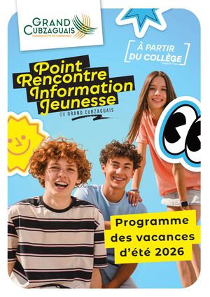 Programme des vacances d'été 2026Officiel