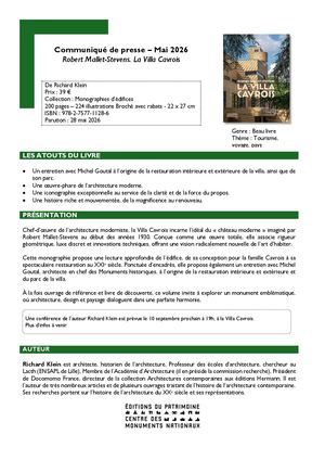 Cp Robert Mallet Stevens La Villa Cavrois