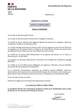 Avis Batellerie 20260606