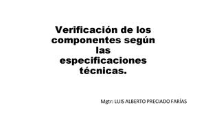 5 Verificación Componentes
