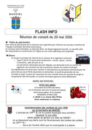 Flash Info Mai 2026