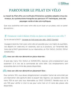 Documentation Vélo