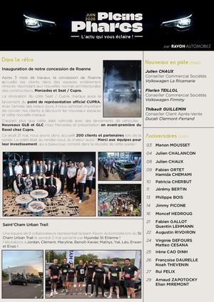 Newsletter Pleins Phares Juin 26