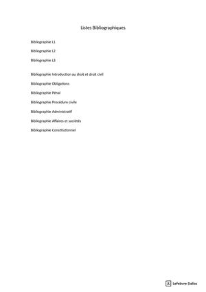 Listes Bibliographiques Campagne 2026