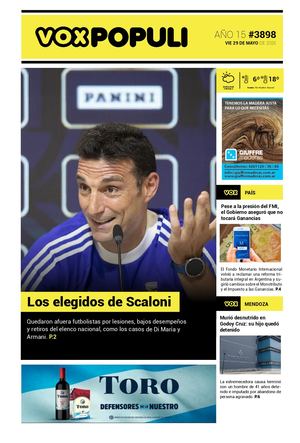 Tapa Vox Viernes 29 05 2026