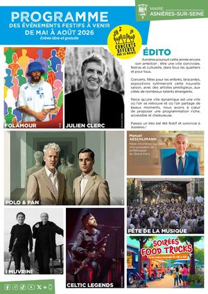 Programme Concerts éVénements 2026 A4 4 Pages