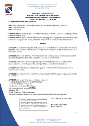 Arrêtén°st 2026 07 14 41 Snep Surl'ensembledelacommune Signe 1