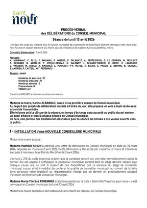 Pv Cm Du 13 Avril 2026
