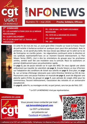 Infonews Cgt La Mondiale Mai 2026 Numero 73