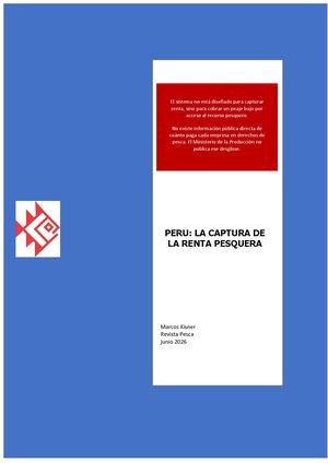 El Modelo Pesquero Peruano